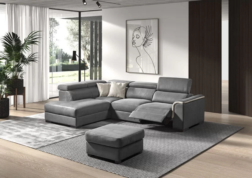 Divo – 5510+1500+1501R + 7100 – Dakar Antracite, Light Grey, Cushions Light Grey