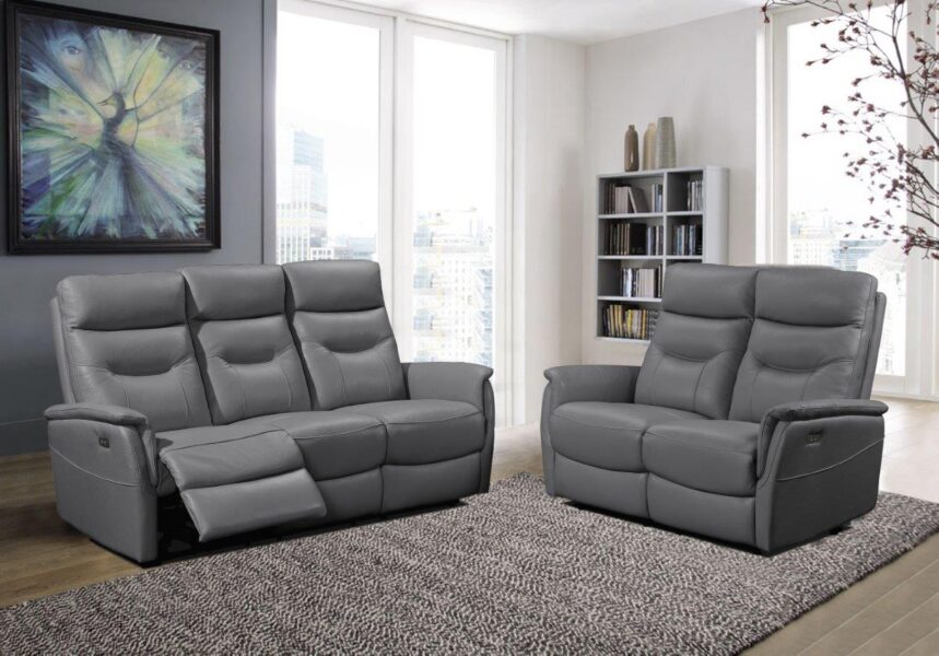 Elton – 3EE + 2EE – Full Leather Massivo Dark Grey 8020