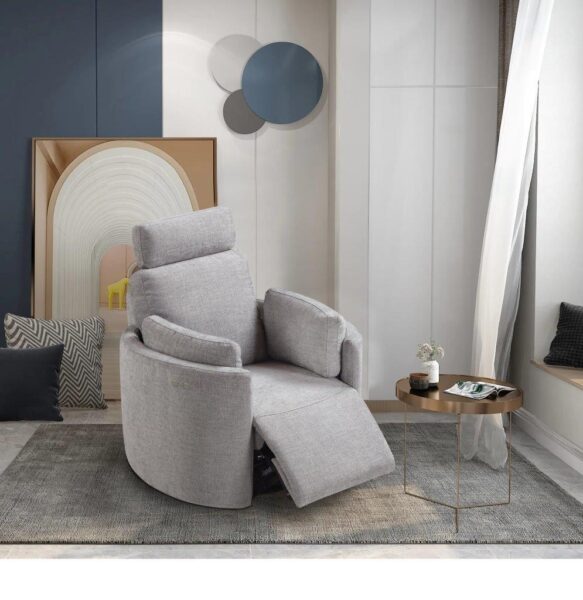 Julio Rock – Swivel Recliner Rocking – Sense Light Grey 001 (1)