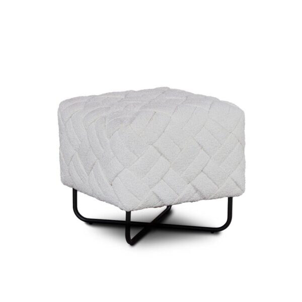 Pippa – Footstool – Maka White 00