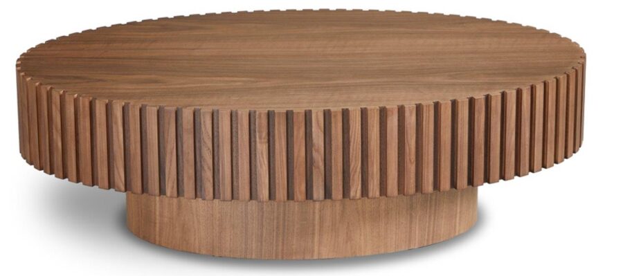 Levi – Oval Coffee Table – Veneer Walnut