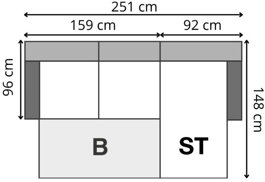 Kaja – Afmetingen